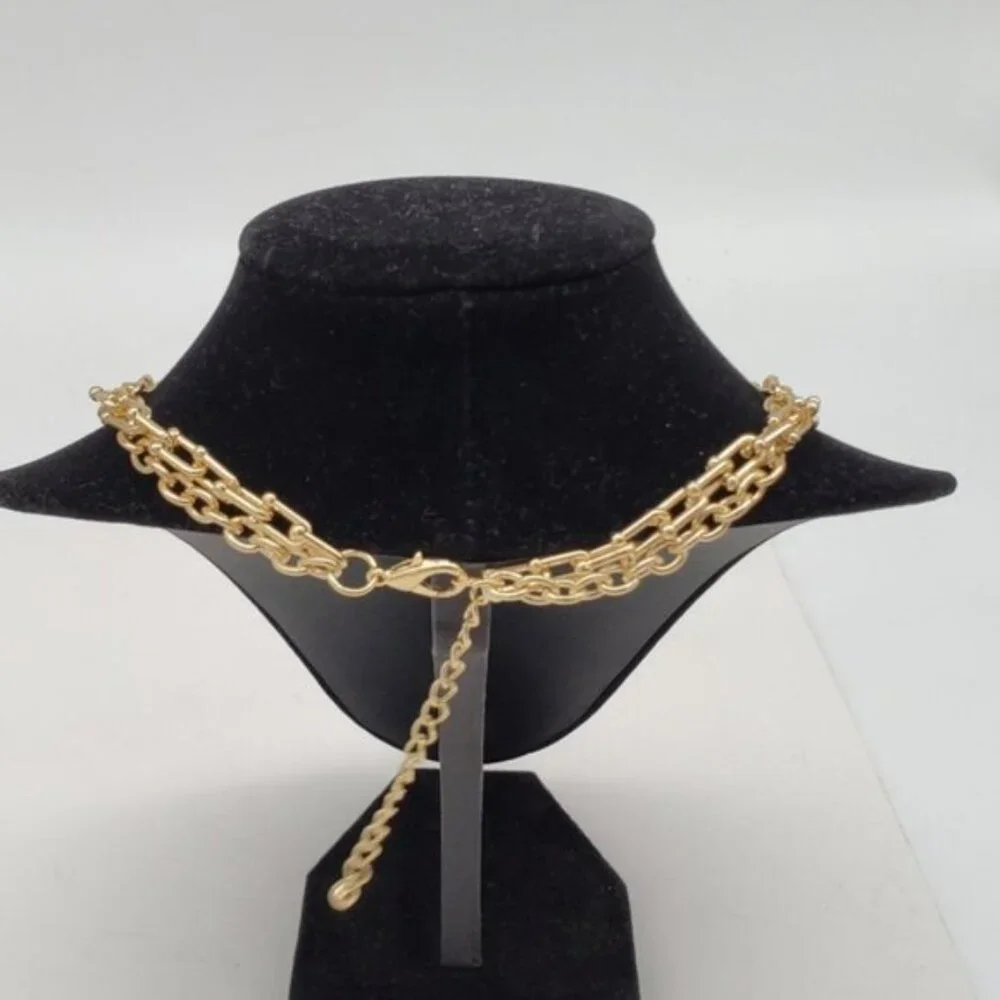 Authentic Louis Vuitton Lock & Key W/ Unbranded Stainless Steel Gold DoubleChain - Picture 8 of 13